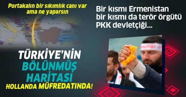 Hollanda’da Türkiye’nin bölünmüş haritası okullarda öğretiliyor! Bir kısmı Ermenistan bir kısmı da terör örgütü PKK devletçiği...