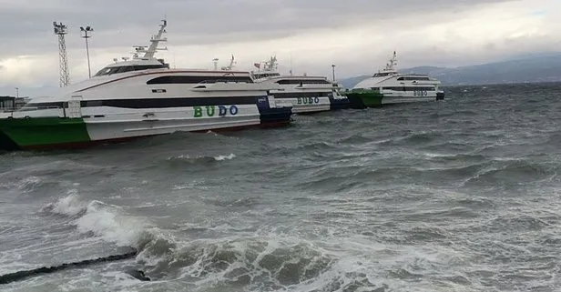 Marmara’da fırtına | Seferler iptal edildi! Yola çıkacaklar dikkat