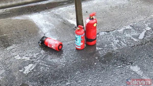 TEM'de korku dolu anlar! Minibüs alev alev yandı - 4