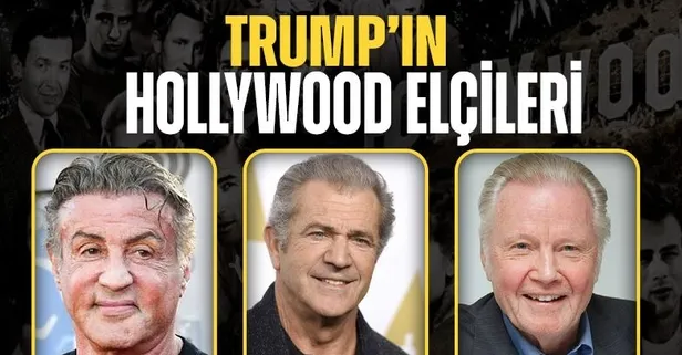 Trump Hollywood elçilerini seçti: Mel Gibson, Sylvester Stallone, Jon Voight…