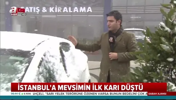 İstanbul'a mevsimin ilk karı düştü