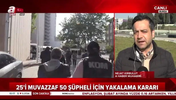 Bursa merkezli FETÖ operasyonu