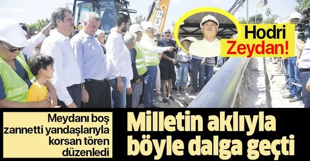 CHP’li Zeydan Karalar, Başkan Erdoğan’ın talimatıyla başlayan içme suyu projesini sahiplendi! Korsan temel atma töreni yaptı...