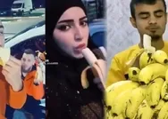 8 Suriyeli muz yiyerek provokatif paylaşım yaptıkları suçlamasıyla İzmirde gözaltına alındı