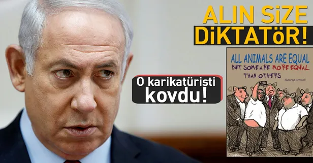 İsrail gazetesi Netanyahu'yu 'domuz' şeklinde çizen karikatüristi kovdu