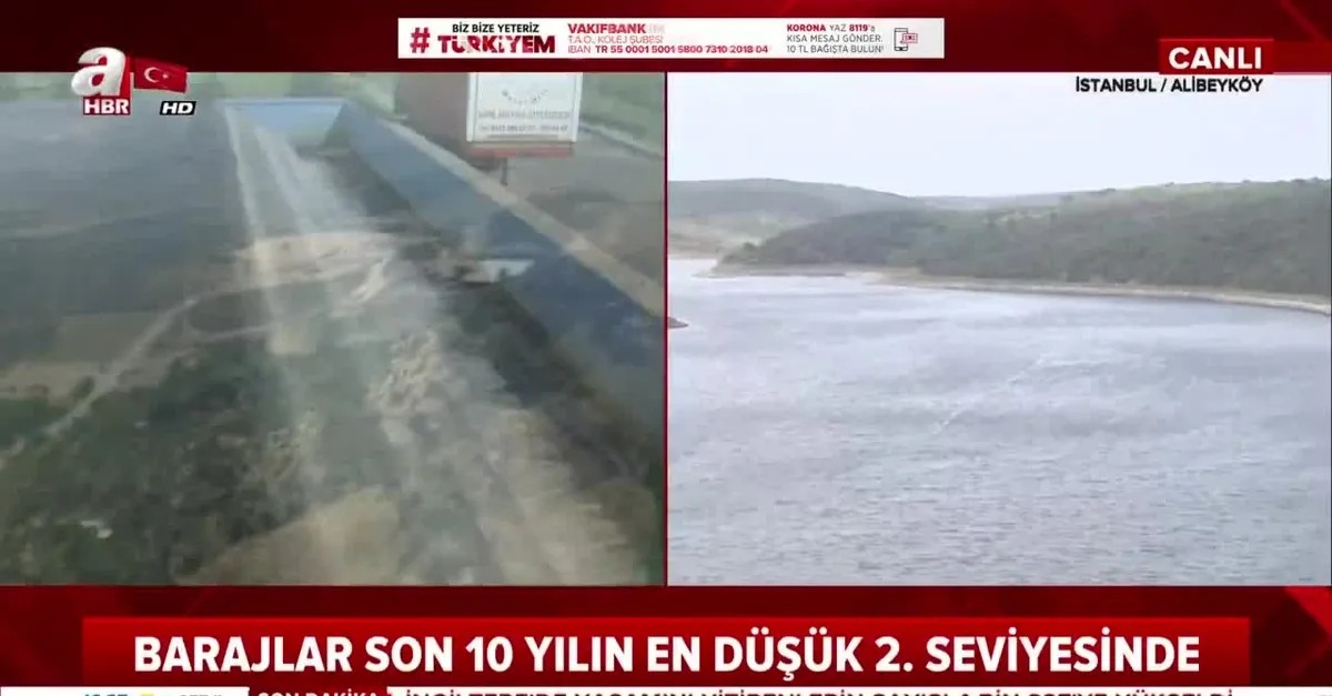 İstanbul'a su sağlayan barajların doluluk oranı son 10 yılın en düşük seviyelerinde | Video