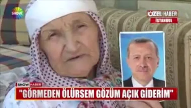 108 yaşındaki Asiye Nine'nin Erdoğan sevgisi