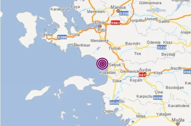 SON DAKİKA | İzmir'de deprem! AFAD merkez üssünü açıkladı! 5 şiddetinde sallandı