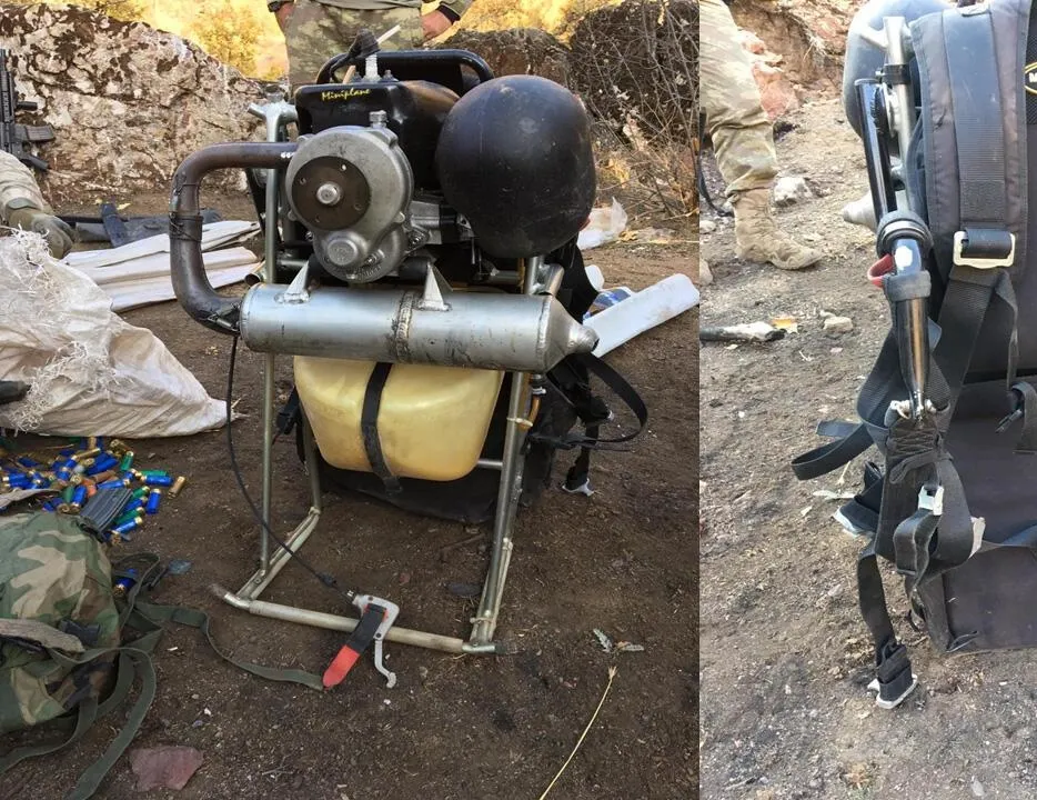 Paramotorla gelmişler