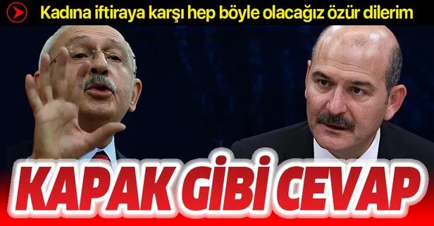 Süleyman Soylu’dan Kemal Kılıçdaroğlu’na sert Saygı Öztürk cevabı!