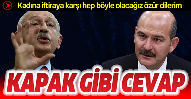Süleyman Soylu'dan Kemal Kılıçdaroğlu'na sert Saygı Öztürk cevabı!