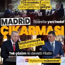 Başkan Erdoğan ve İspanya Başbakanı Sanchez’den ortak açıklamalar! İki devletli çözüm ve Gazze vurgusu | TCG Anadolu’nun üst modeli geliyor