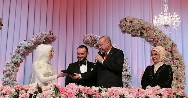 Başkan Erdoğan, nikah şahidi oldu