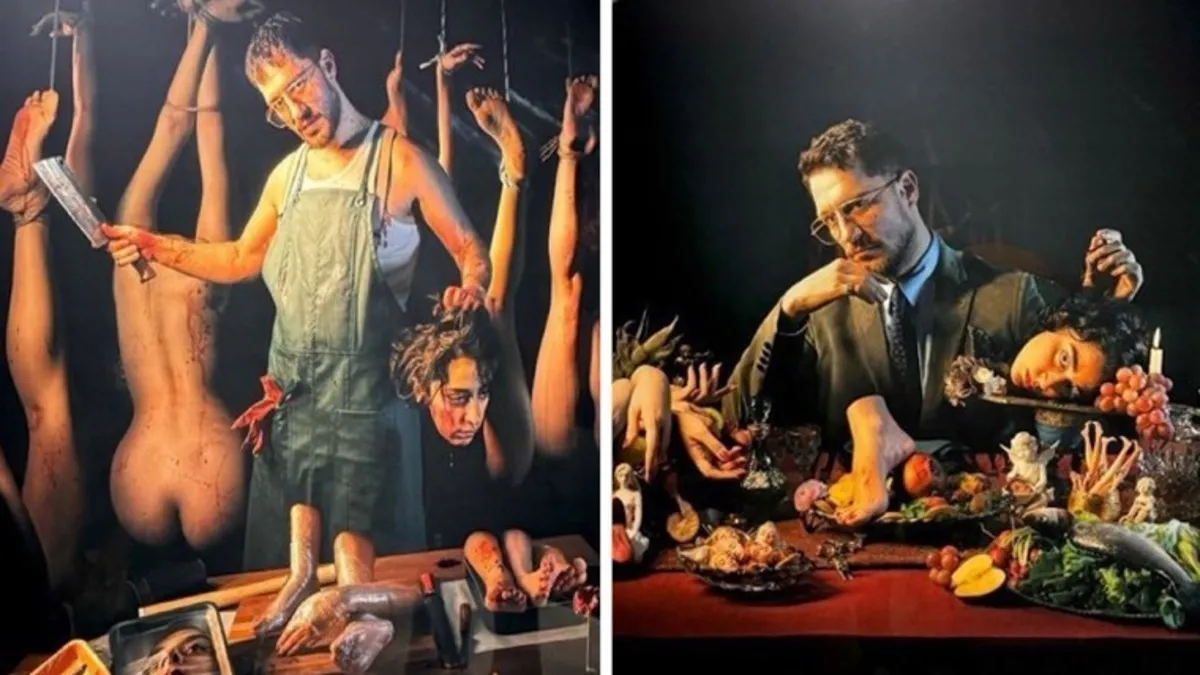 Uraz Kaygılaroğlu’nun sevgilisinin sergisi için verdiği pozlar olay oldu! Şimdi bu pozlar sanat mı?