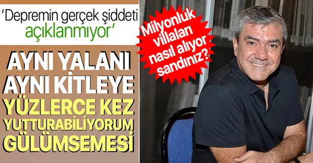 Sözcü yazarı Yılmaz Özdil’den ‘depremin gerçek şiddeti açıklanmıyor’ provokasyonu