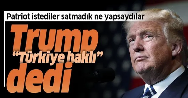 Son dakika... Trump’tan Türkiye açıklaması
