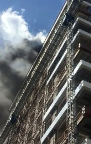 İstanbul Gaziosmanpaşa'da korkutan yangın!