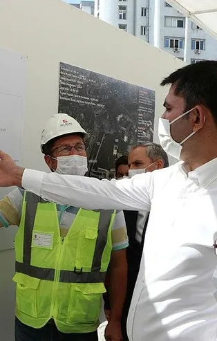 Çevre ve Şehircilik Bakanı Kurum, Gaziantep'te yapımı süren millet bahçesinde incelemelerde bulundu