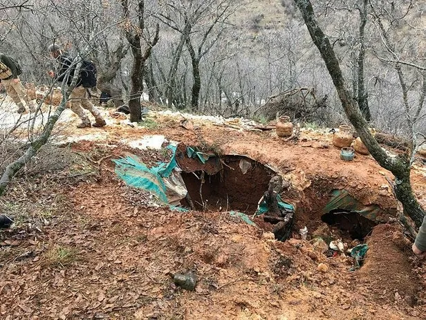 PKK'lı teröristlerin kullandığı 9 barınak ve sığınak imha edildi-2