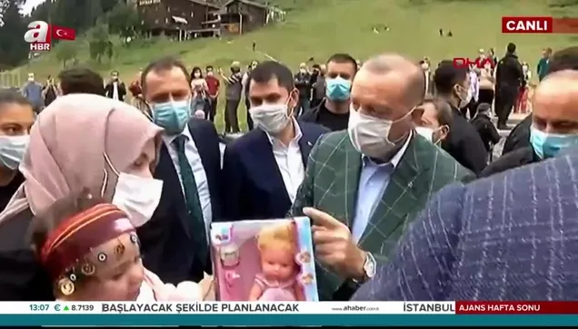 Başkan Erdoğan Ayder Yaylası'nda incelemelerde bulundu