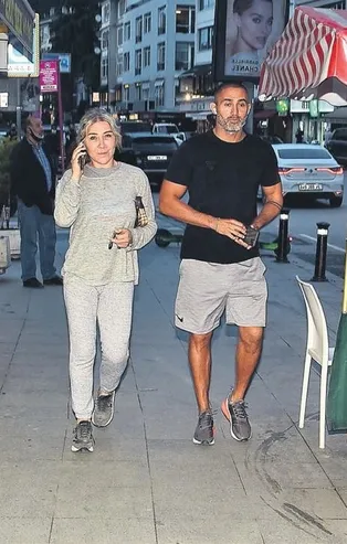 Sosyetik Dilek Birgen ve sevgilisi Doğuş Aydın'dan aşk sporu