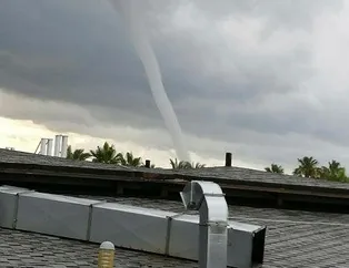 Antalya’da korkutan hortum