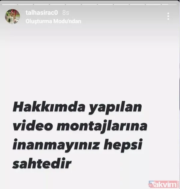 MONTAJ DEDİ İnfial yaratan görüntülerin ardından Instagram hesabından açıklamada bulunan Ünlü "Hakkımda yapılan video montajlarına inanmayınız hepsi...