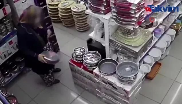 Manisa'da şalvarlı hırsız kamerada