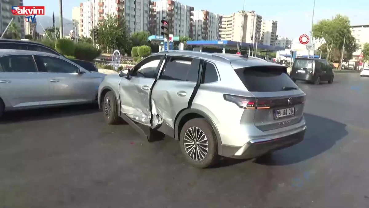 Aydın’da otoban kavşağında kaza: 1 yaralı