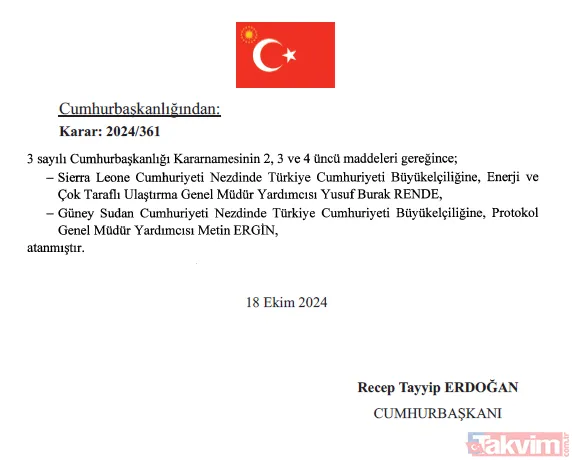 Atama ve görevden alma kararları Resmi Gazete'de yayımlandı! İşte isim isim o liste - 4