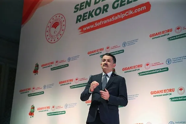 Bakan Pakdemirli israfı önlemek için Söz Veriyorum kampanyası başlattı