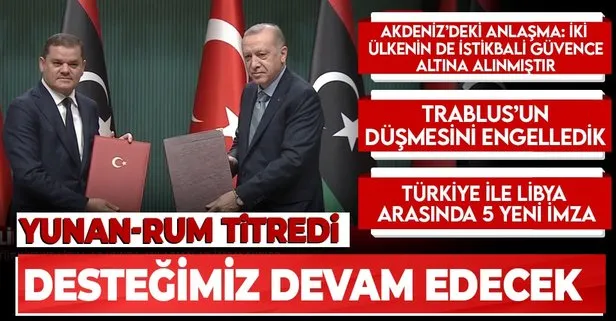 Başkan Erdoğan ve Libya Başbakanı Abdulhamid Dibeybe’den ortak açıklama!