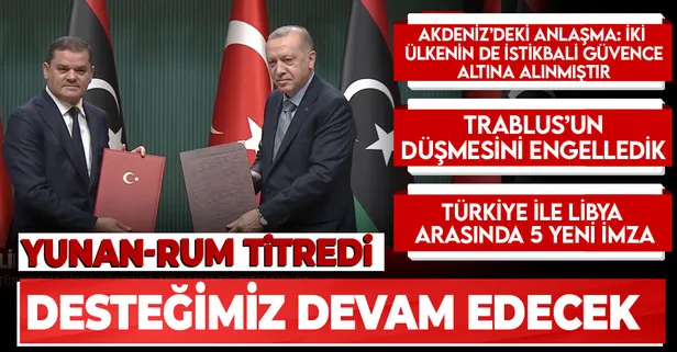Başkan Erdoğan ve Libya Başbakanı Abdulhamid Dibeybe’den ortak açıklama!