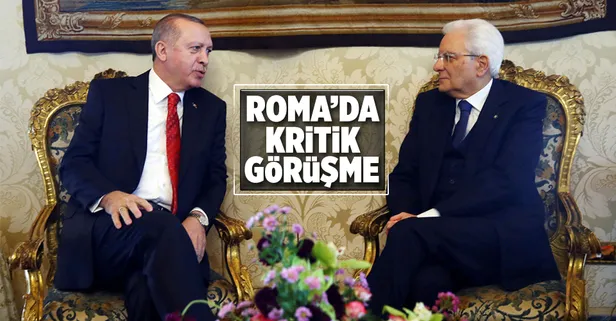 Cumhurbaşkanı Erdoğan Roma'da