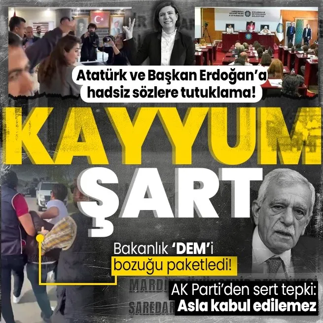 Diyarbakır Sur Belediyesinde Mustafa Kemal Atatürk ve Başkan Erdoğana hakaret eden DEMli bölücü hakkında tutuklama kararı