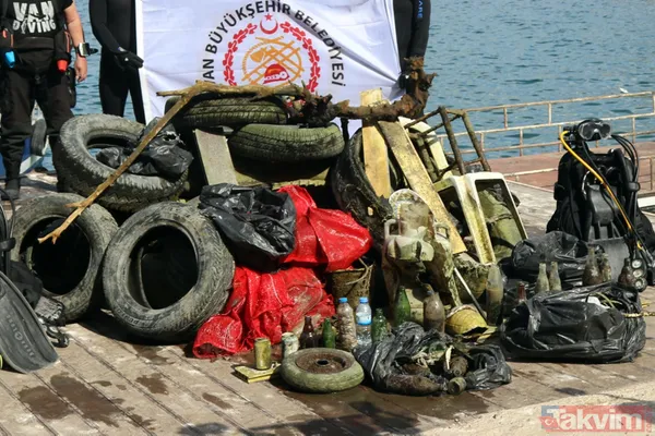 Van Gölü'nde dip temizliği yapıldı! Çıkanlar görenleri hayrete düşürdü - 6