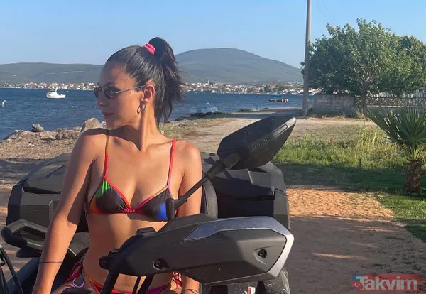 Selin Yeninci renkli bikinisiyle atv üzerinde sere serpe! Bir Zamanlar Çukurova'dan çıktı bambaşka biri oldu 'sen de soyundun' - 10