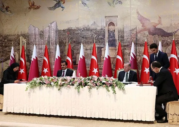 Başkan Erdoğan Katar Emiri Al Sani'yi kabul etti! Türkiye ile Katar arasında imzalar atıldı-8