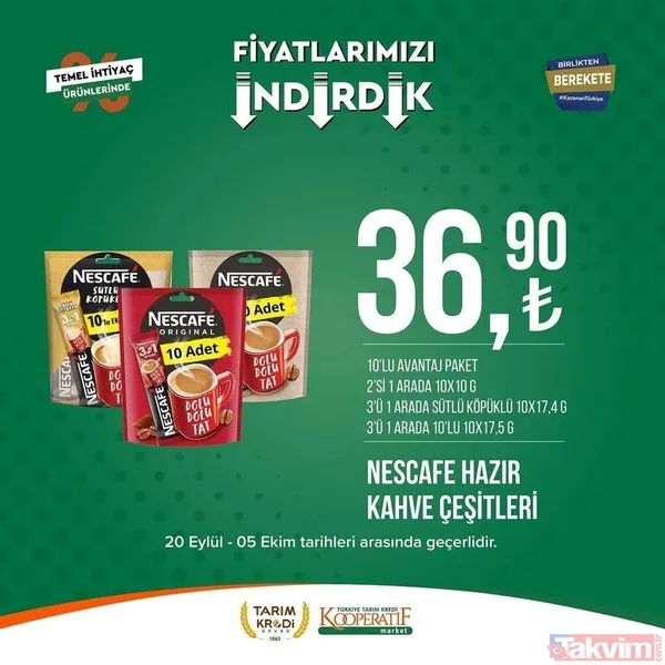 Tarım Kredi 5 Ekim FİYAT LİSTESİ 2023! Kooperatif marketlerinde indirimlerin son günü! Kırmızı mercimek 22.25, tost peyniri 59. 90... - 42