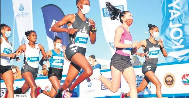 İstanbul'da mesafeli maraton