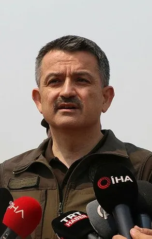 Tarım ve Orman Bakanı Bekir Pakdemirli: Köyceğiz yangınında yerleşim yerlerine tehdidi ortadan kaldırdık