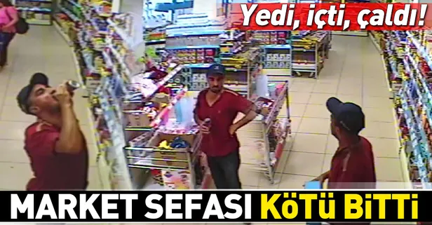 Adana'da market sefası kötü bitti