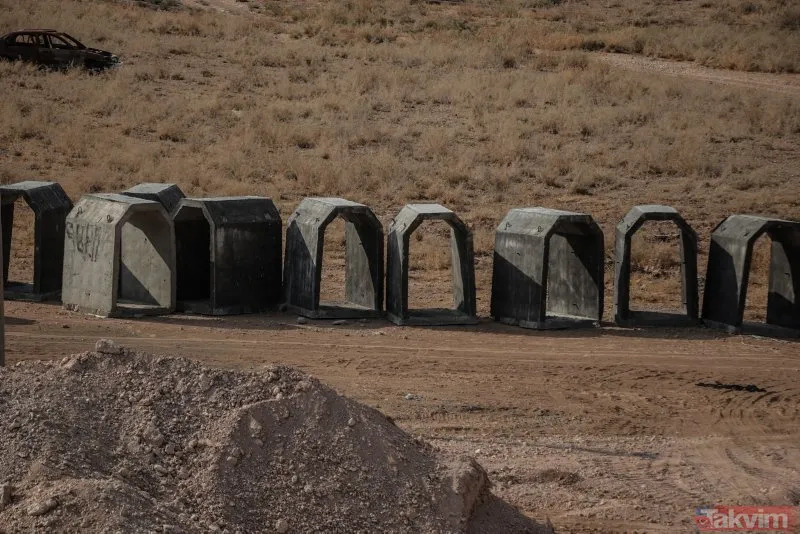 Rasulayn'daki YPG/PKK tünellerinin kazımında özel makineler kullanılmış!