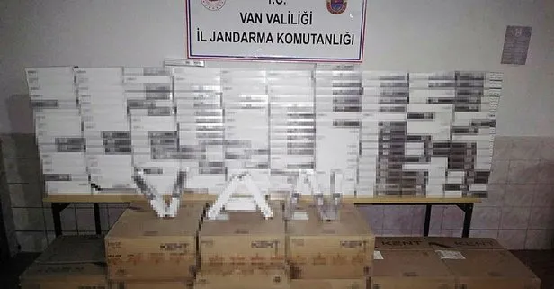 Van’da 18 bin paket kaçak sigara ele geçirildi