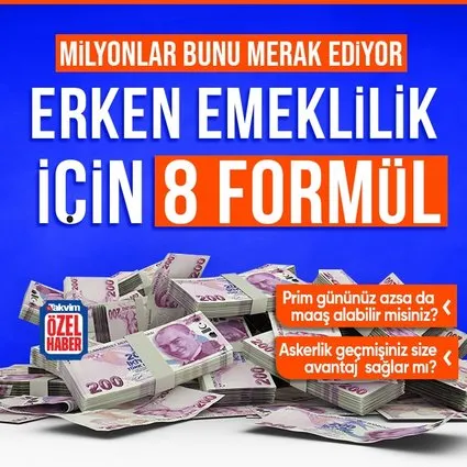 Erken emeklilik için 8 formül