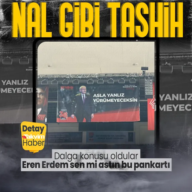 CHPde kurultay için geri sayım başladı! Kılıçdaroğlu destekçilerinin salona astığı pankart sosyal medyada dalga konusu oldu