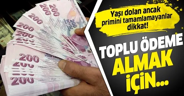Emeklilikte toplu para formülü