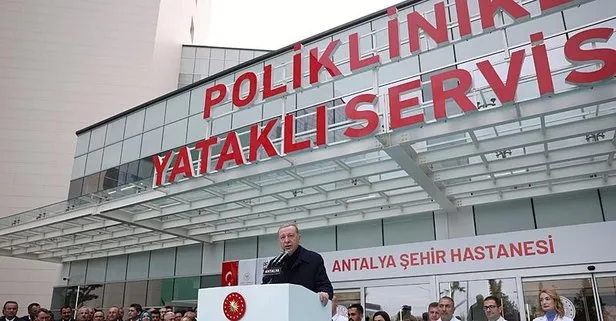 Başkan Erdoğan’dan Antalya Şehir Hastanesi’nin resmi açılış töreninde önemli açıklamalar