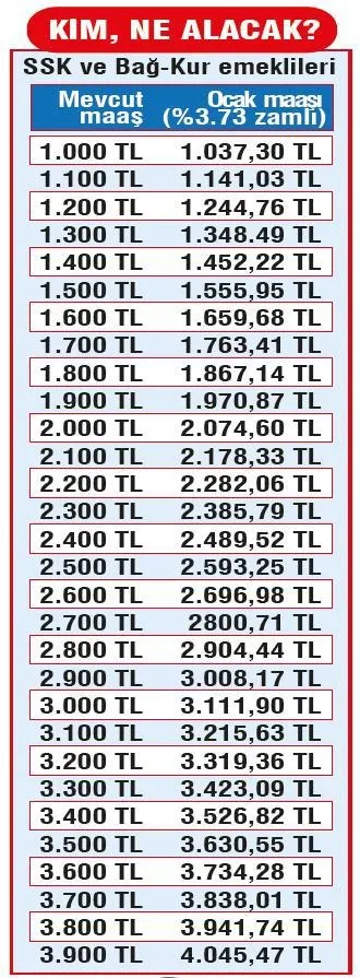 Emeklinin zam hesabı tamam-2
