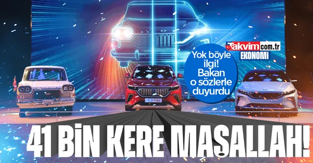 Yerli otomobil Togg'a ilgi büyük! Sipariş sayısı 41 bini buldu